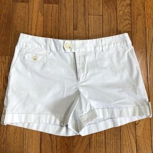 Banana Republic white shorts